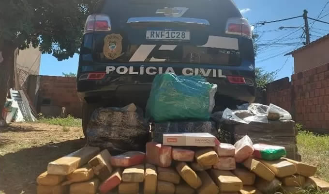 Polícia Civil apreende 81kg de maconha em Campo Grande